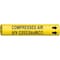 Brady Pipe Marker, Compressed Air, Yel, 4 to 6 In 4032-D - alternate 1