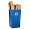 Rubbermaid Commercial 50 gal Square Recycling Bin, Open Top, Gloss Brass/Satin Brass, Plastic, 1 Openings FG395973BLUE - alternate 5