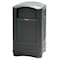 Rubbermaid Commercial Plaza 50 gal Square Outdoor Can, Black, None, Plastic, 25 1/4 in FG396400BLA - alternate 1