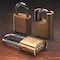 Master Lock Combination Padlock, Bottom, Black/Silver 176LH - alternate 3
