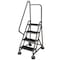 Cotterman 66 in H Steel Rolling Ladder, 4 Steps, 450 lb Load Capacity ST-402 A2 C1 P5 - alternate 1