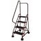 Cotterman 66 in H Steel Rolling Ladder, 4 Steps, 450 lb Load Capacity ST-402 A2 C4 P5 - alternate 1