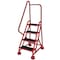 Cotterman 66 in H Steel Rolling Ladder, 4 Steps, 450 lb Load Capacity ST-402 A2 C6 P5 - alternate 1