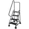Cotterman 66 in H Steel Rolling Ladder, 4 Steps, 450 lb Load Capacity ST-402 A2 C7 P5 - alternate 1