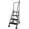 Cotterman 66 in H Steel Rolling Ladder, 4 Steps, 450 lb Load Capacity ST-403 A2 C7 P5 - alternate 1
