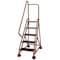 Cotterman 75 in H Steel Rolling Ladder, 5 Steps, 450 lb Load Capacity ST-502 A2 C4 P5 - alternate 1