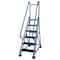 Cotterman 84 in H Steel Rolling Ladder, 6 Steps, 450 lb Load Capacity ST-601 A2 C21 P5 - alternate 1
