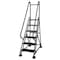 Cotterman 84 in H Steel Rolling Ladder, 6 Steps, 450 lb Load Capacity ST-601 A2 C7 P5 - alternate 1