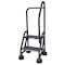 Cotterman 48 in H Steel Rolling Ladder, 2 Steps, 450 lb Load Capacity ST-203 A2 C7 P5 - alternate 1