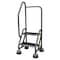 Cotterman 48 in H Steel Rolling Ladder, 2 Steps, 450 lb Load Capacity ST-222 A2 C1 P5 - alternate 1