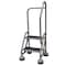 Cotterman 48 in H Steel Rolling Ladder, 2 Steps, 450 lb Load Capacity ST-223 A2 C1 P5 - alternate 1