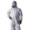 Dupont Coverall. Respirator Fit Hood. Elastic Wrists and Ankles. Double Storm Flap. Gray. XL TF145TGYXL000600 - alternate 2
