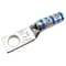 Abb One-Hole Compression Lug, 6 AWG Max, 1/4 in Stud, Long Barrel, Copper, Blue 54905BEPH - alternate 1