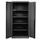 Hallowell Shelving Storage Cabinet, 78 in H, 36 in W, 24 in D, Swing, Keyed, Black, 4 Shelves, 0 Drawers 815S24A-ME - alternate 1