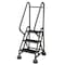 Cotterman 57 in H Steel Rolling Ladder, 3 Steps, 450 lb Load Capacity ST-321 A2 C1 P5 - alternate 1