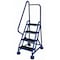 Cotterman 66 in H Steel Rolling Ladder, 4 Steps, 450 lb Load Capacity ST-422 A2 C21 P5 - alternate 1