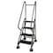 Cotterman 66 in H Steel Rolling Ladder, 4 Steps, 450 lb Load Capacity ST-421 A2 C1 P5 - alternate 1