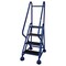Cotterman 66 in H Steel Rolling Ladder, 4 Steps, 450 lb Load Capacity ST-421 A2 C21 P5 - alternate 1