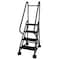 Cotterman 66 in H Steel Rolling Ladder, 4 Steps, 450 lb Load Capacity ST-421 A2 C7 P5 - alternate 1