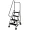 Cotterman 66 in H Steel Rolling Ladder, 4 Steps, 450 lb Load Capacity ST-422 A2 C1 P5 - alternate 1