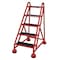 Cotterman 49 in H Steel Rolling Ladder, 5 Steps, 450 lb Load Capacity ST-520 A2 C6 P5 - alternate 1