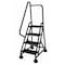 Cotterman 66 in H Steel Rolling Ladder, 4 Steps, 450 lb Load Capacity ST-422 A2 C7 P5 - alternate 1