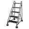 Cotterman 49 in H Steel Rolling Ladder, 5 Steps, 450 lb Load Capacity ST-520 A2 C1 P5 - alternate 1