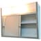 Ketcham 24" x 19" Surface Mounted SS Framed Sliding Door Illuminated Cabinet SDL-2419 - alternate 1