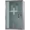 Ketcham 9" x 15" Surface Mount Frosted Glass Door Front Keyed Medicine Cabinet 915K - alternate 1