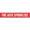 Brady Pipe Marker, Fire Auto Sprinklers, Red, 7107-1 7107-1 - alternate 1