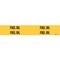 Brady Pipe Marker, Fuel Oil, Yel, 3/4 to 2-3/8 In 7115-4 - alternate 1