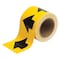 Brady Arrow Tape, Black/Yellow, 4 In. W 91287 - alternate 1