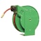Speedaire Spring Return Hose Reel, 3/8 in Hose Diameter, 50 ft Length, 300 psi Max. Pressure, Brass, Green 4UKX5 - alternate 1