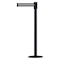 Tensabarrier Barrier Post with Belt, Black/White Stripe, 7 1/2 ft Length, 38 in Post Height, No Legend 890B-33-33-33-STD-NO-S3X-C - alternate 1