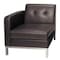 Office Star Collection: Wall Street Arm Chair, Espresso Seat, Espresso Back, 27" W 28-1/2" L 31" H, Leather Seat WST51LF-E34 - alternate 1