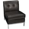 Office Star Collection: Wall Street Chair, Espresso Seat, Espresso Back, 23" W 28" L 31" H, Armless WST51N-E34 - alternate 1