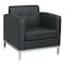 Office Star Collection: Wall Street Arm Chair, Black Seat, Black Back, 30 1/2" W 28" L 31" H, Fixed WST51A-B18 - alternate 1