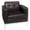Office Star Collection: Wall Street Arm Chair, Espresso Seat, Espresso Back, 30 1/2" W 28" L 31" H, Fixed WST51A-E34 - alternate 1