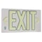 Zoro Select Exit Sign, Plastic, 15-3/8" W, 8-3/4" H, Exit (Double Arrows), White GRAN4734 - alternate 1