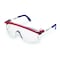 Uvex Astrospec w/Duoflex, Safety Glasses, Anti-Fog, Clear Lens, Blue/Red/White Frame, Full-Frame S1169C - alternate 1