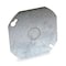 Raco Box Cover, Octagon Box Type, 1 Gang, Galvanized Steel, KO Centered Cover Type 724 - alternate 1