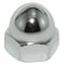 Zoro Select Low Crown Cap Nut, 5/8"-18, 18-8 Stainless Steel, Plain, 1 in H, 2 PK CPB253 - alternate 1