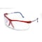 Uvex Genesis, Safety Glasses, Ultra-dura HC, Clear Lens, Blue Frame, Half-Frame S3240 - alternate 3