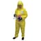 International Enviroguard Disposable Coverallss, Hooded Coverall, L, ChemSplash(R) 1, Elastic Wrist, Elastic Ankle, Yellow 7015YS-L - alternate 1