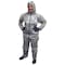 International Enviroguard Chemical Resistant Coveralls, Hooded Coverall, M, ChemSplash(R) 2, Elastic Wrist, Open Ankle, Gray 7215GT-M - alternate 1