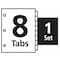 Avery Avery Index Maker Clear Label Dividers 11417, 8-Tab Set, White 7278211417 - alternate 3