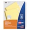Avery Avery Big Tab Insertable Dividers 11110, Buff Paper, 5 Clear Tabs, 1 Set 7278211110 - alternate 1