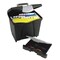 Storex File Box, Plastic, 14 in W, 11 1/4 in D, 14 1/2 in H, Locking Latch Lid Closure, Black STX61523U01C - alternate 1