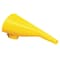 Eagle Mfg Funnel, 9 in Lg, 1 1/8 in Spout Outside Dia., Polyethylene, Yellow F15FUN - alternate 1