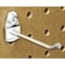 Triton Products Single Rod Pegboard Hook, 2-1/2 in L, 1-1/2 in H, 3/4 in W, Circle, Steel, Silver, PK10 71313 - alternate 1
